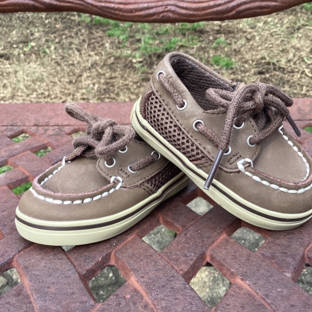 Sperry Infant Size 1 Leather Top Siders - Picture 7 of 8